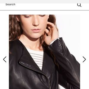 Vince Moto leather jacket sz S